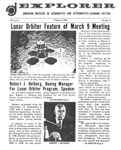 Lunar Orbiter Feature of March 9 Meeting