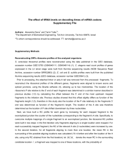 The effect of tRNA levels on decoding times of mRNA codons