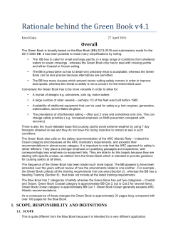 Rationale behind the Green Book v4.1