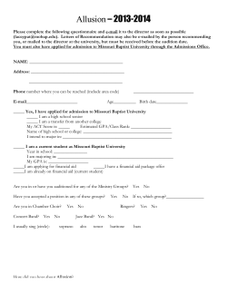 Allusion Audition application form 2013-2014