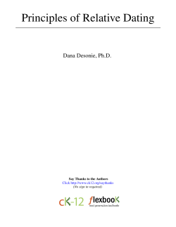 Principles of Relative Dating