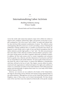 internationalizing Labor activism