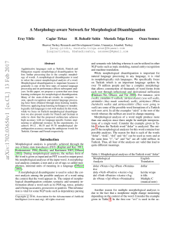A Morphology-aware Network for Morphological Disambiguation