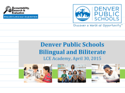 Denver Public Schools Bilingual and Biliterate