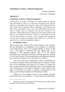 Christianity in Africa