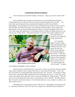 Steven and Milt Josefsberg Story