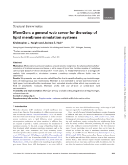 MemGen: a general web server for the setup of lipid membrane