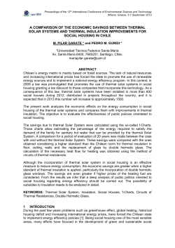 a comparison of the economic savings between thermal solar