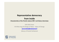 Representative democracy from inside