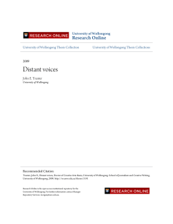 Distant Voices - Research Online