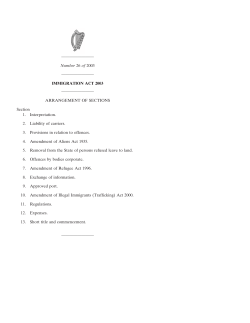 Immigration Act 2003