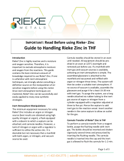 Guide to Handling Rieke Zinc in THF
