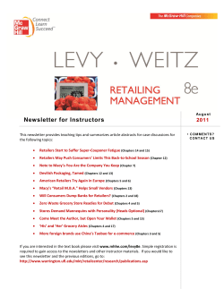 Newsletter for Instructors