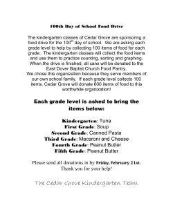 100th Day of School Food Drive