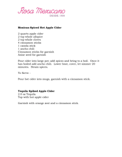 Mexican-Spiced Hot Apple Cider 2 quarts apple