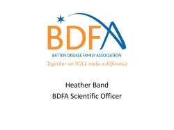Heather Band BDFA Scientific Officer