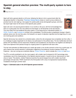 Spanish general election preview: The multi