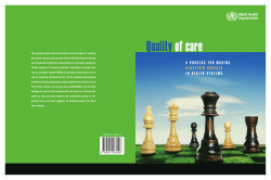 Quality of care - World Health Organization