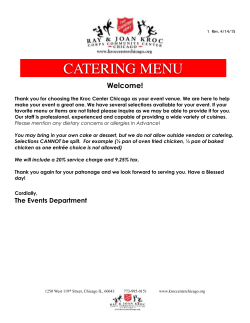 Kroc Catering Menu 4