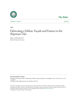 Fabricating a Fabliau - Digital Commons @ IWU