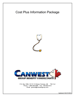 Cost Plus Information Package
