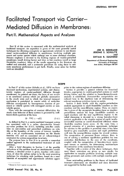 Facilitated Transport via Carrier- Mediated Diffusion in