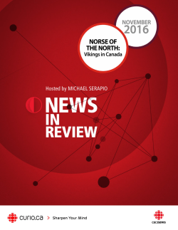 NORSE OF THE NORTH: Vikings in Canada