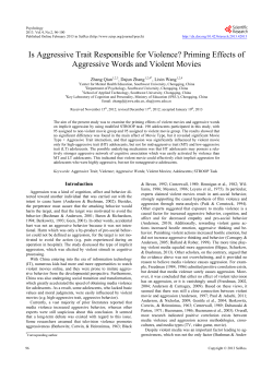 Is Aggressive Trait Responsible for Violence?