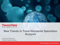 New Trends in Trace Elemental Speciation Analysis