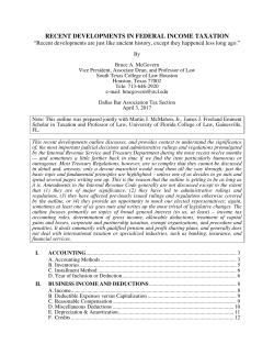 Professor McGovern - Dallas Bar Association