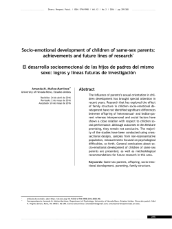 Socio-emotional development of children of same