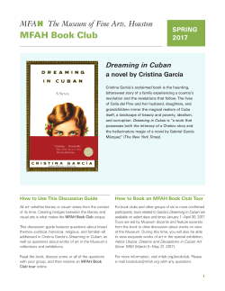 Discussion Guide for Dreaming in Cuban