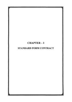chapter - 1 standard form contract