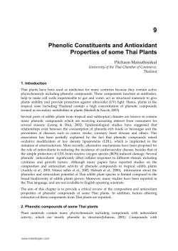 Phenolic Constituents and Antioxidant Properties of