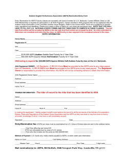 DNA testing is required for $50,000 AEPA Equine Athlete Half