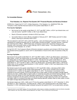 Click here for PDF - First Hawaiian Bank