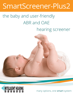 SmartScreener-Plus2 - Intelligent Hearing Systems