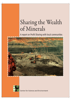 Sharing the Wealth of Minerals - Centre for Science and Environment