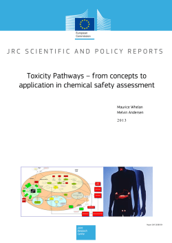 Toxicity Pathways – from concepts to application in chemical safety
