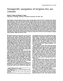 Intraspecific usurpation of incipient fire ant colonies