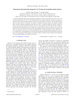 Structural and electronic properties of 13-atom 4d