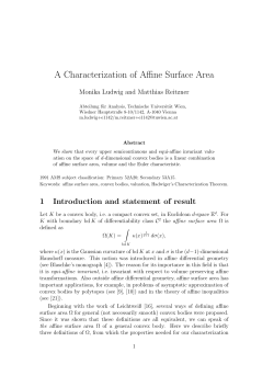 A Characterization of Affine Surface Area