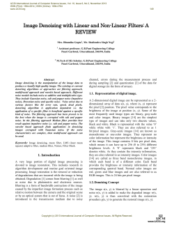 Image Denoising with Linear and Non