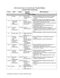 Lesson Plan Overview