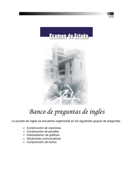 Banco de preguntas de ingles