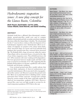 Hydrodynamic stagnation zones: A new play concept for the Llanos