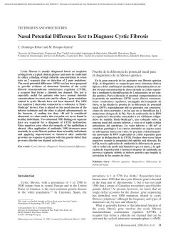 Nasal Potential Difference Test to Diagnose Cystic Fibrosis
