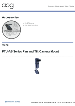 PTU-AB Series Pan and Tilt Camera Mount Accessories