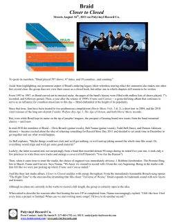 Braid Press Kit - Polyvinyl Records