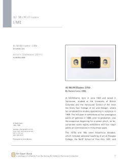 Al McWilliams: I/Me